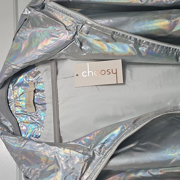 Holographic Silver Women's Jacket - Picture 7 of 8